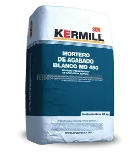 Mortero para acabado MD 450 20 kg Sur 39450000K20 (blanco)-008603-7441105673516