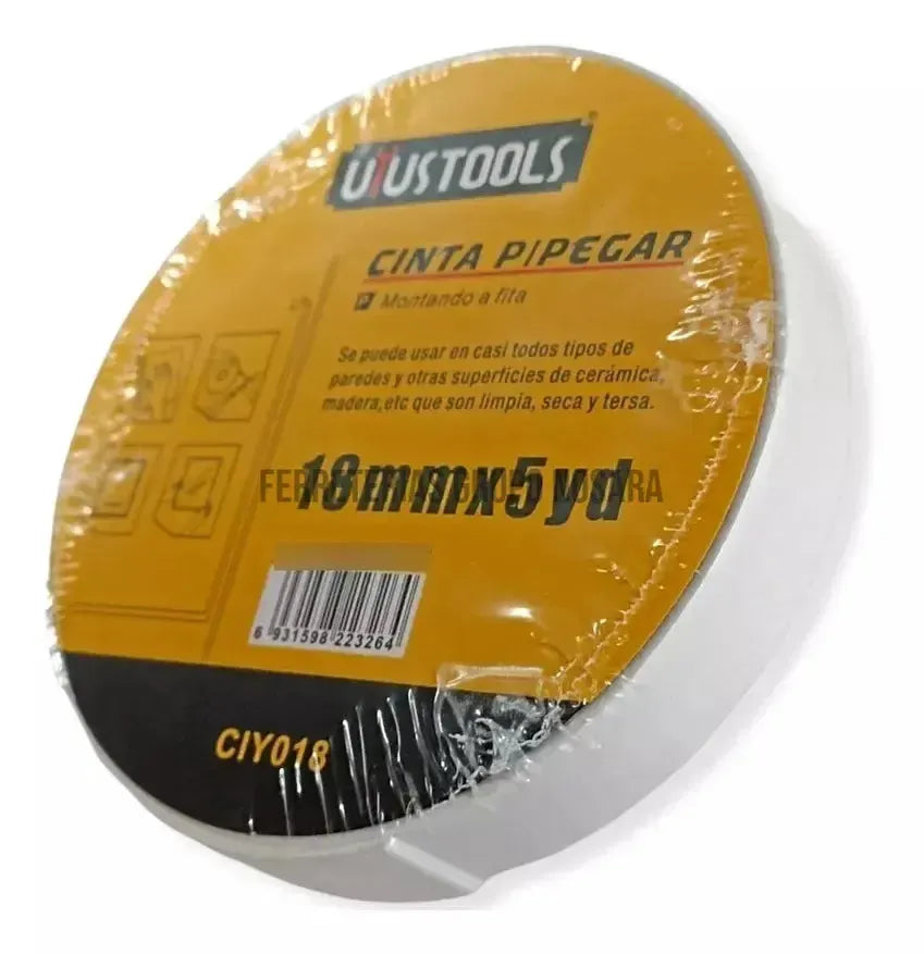 UYUSTOOLS CINTA DOBLE CARA 18MM CIY018-