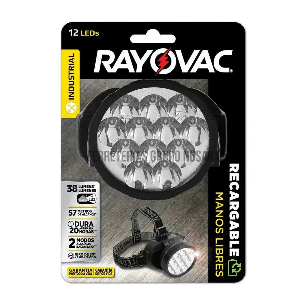 FOCO P/CABEZA RAYOVAC 12LED #203320-