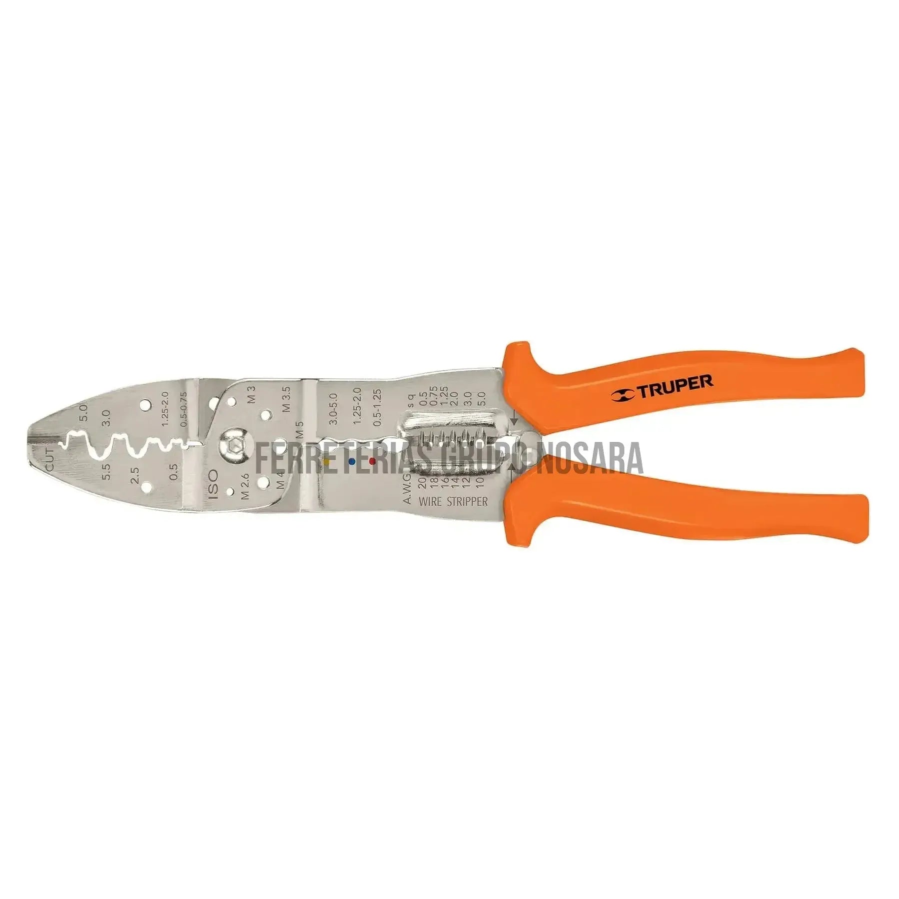 Pinza 10" pela cables 20 a 10 AWG, Truper / 17358-