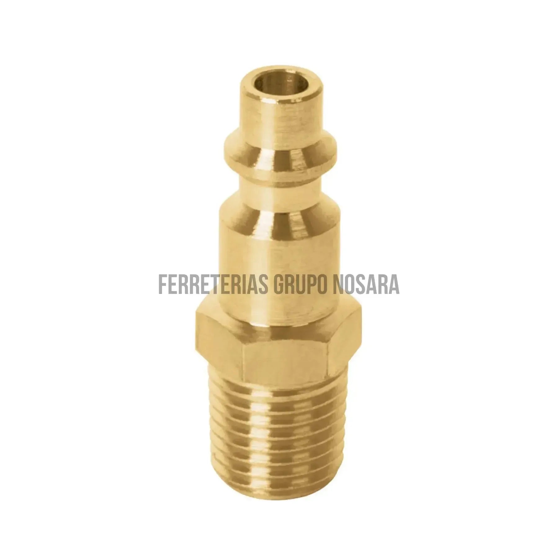 Conector rápido, tipo M, niquelado, cuerda 1/4 NPT, macho/ 19083-