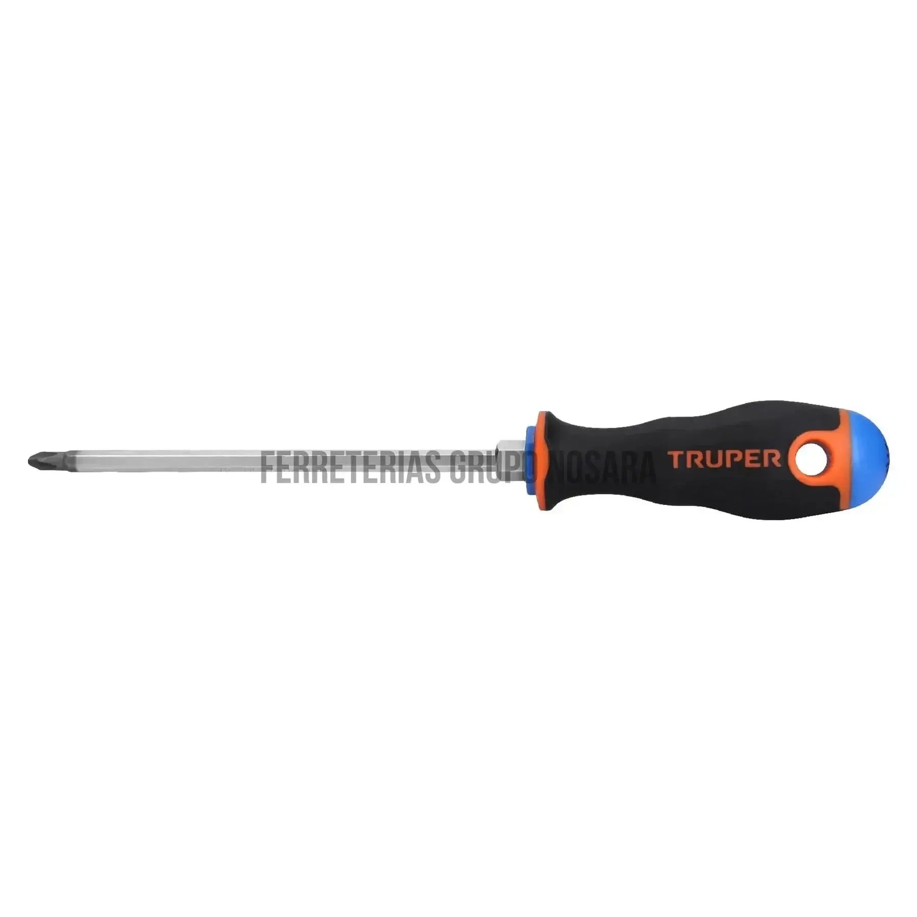 Desarmador de cruz 1/4" x 6" mango Comfort Grip, Truper / 14079-