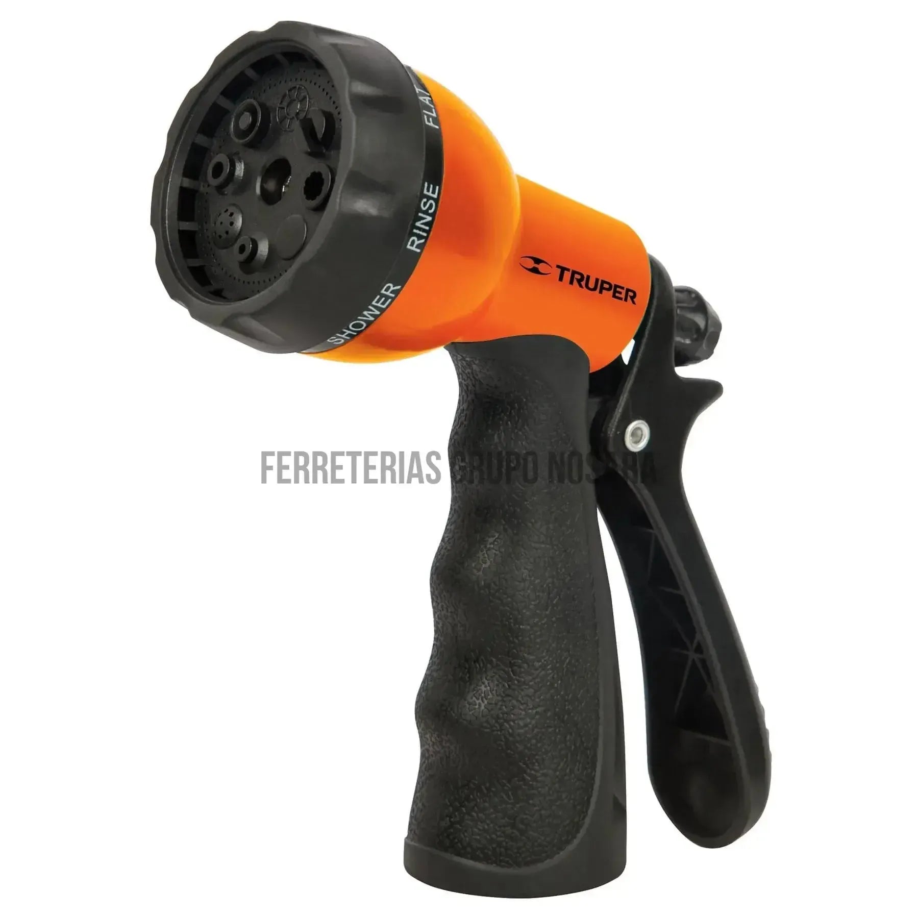 Pistola para riego de 8 funciones plástica con recubrimiento / 18482-