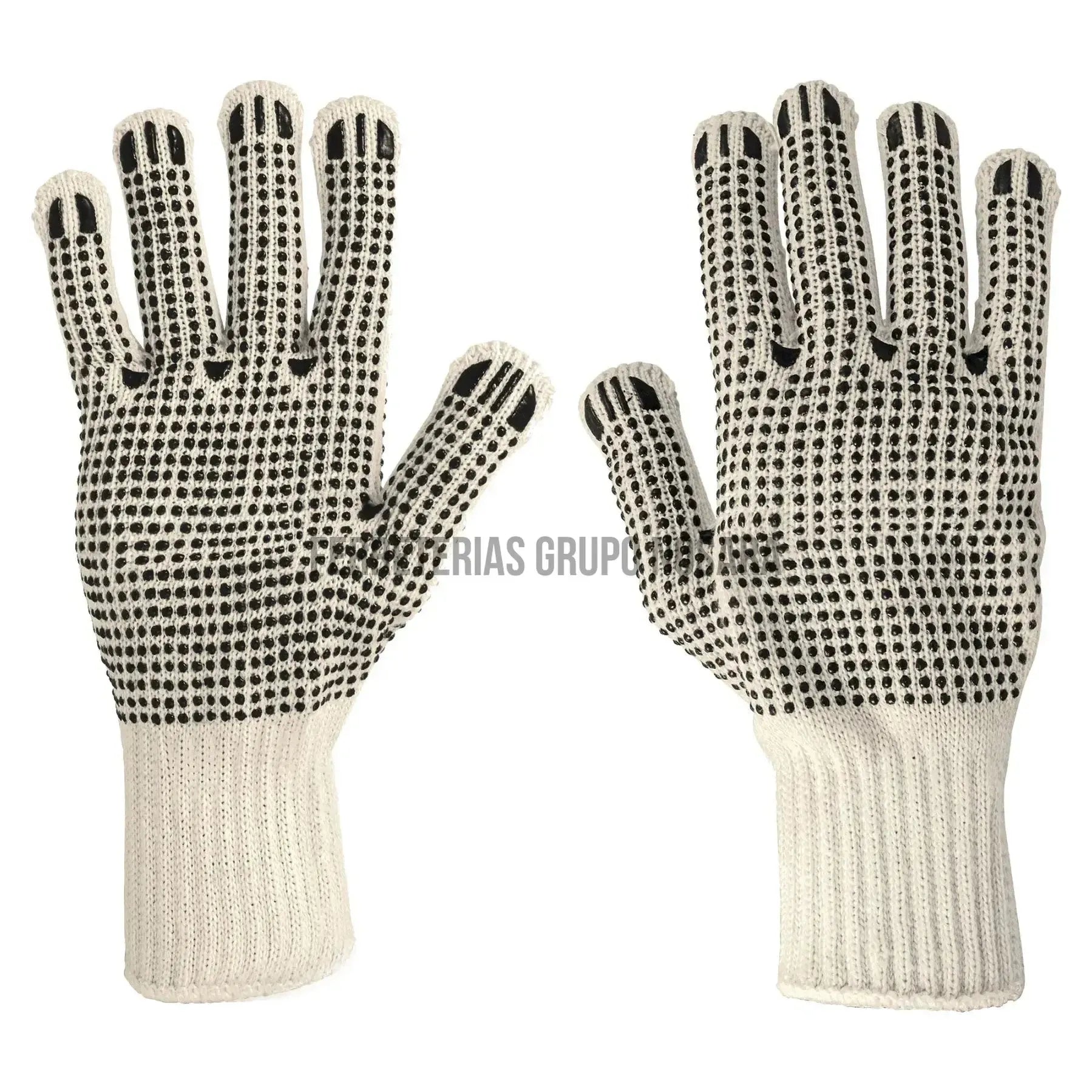 Guantes de algodón con puntos de PVC en palma y dorso,Pretul / 21830-