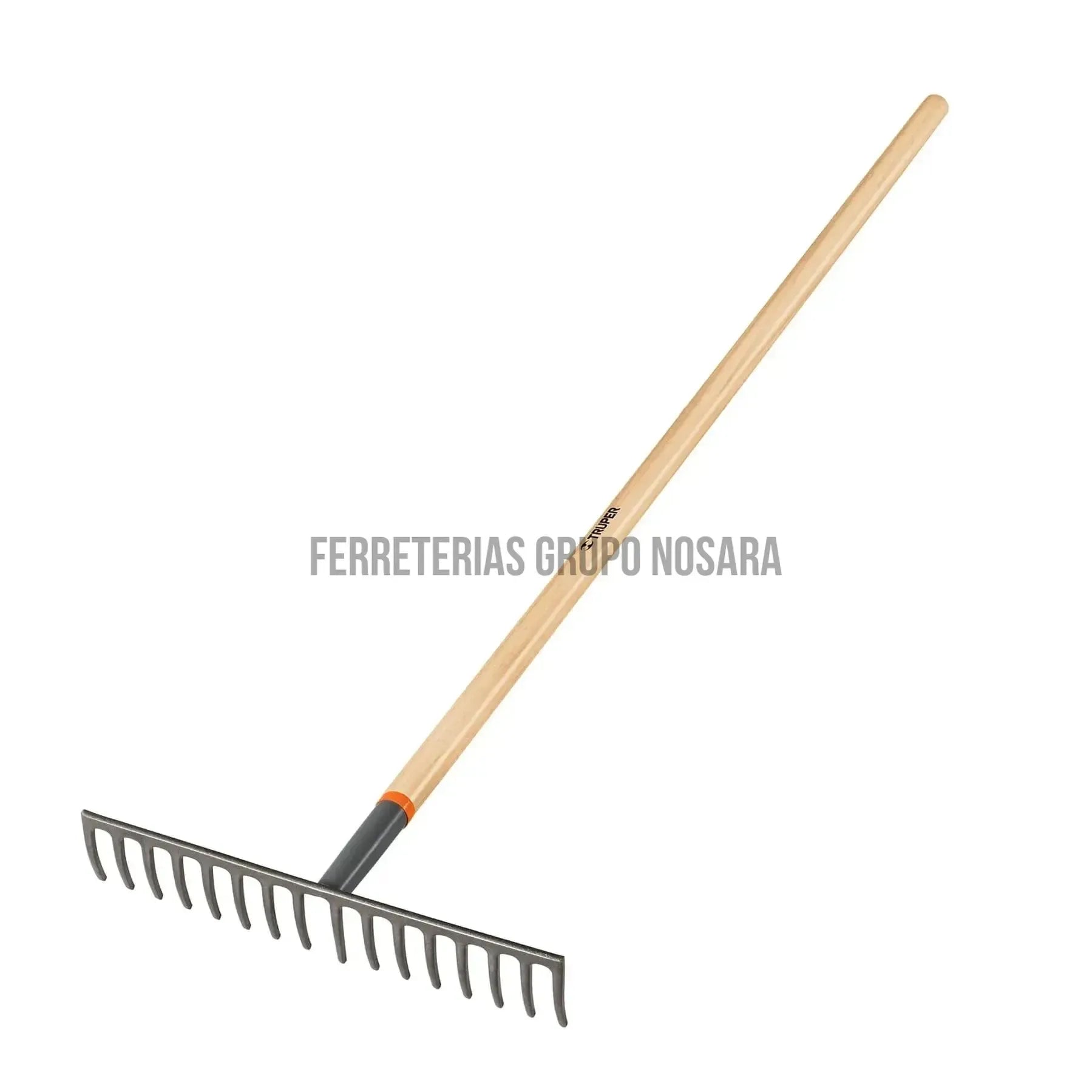 Rastrillo recto de 16 dientes, mango de 60", Truper / 17880-
