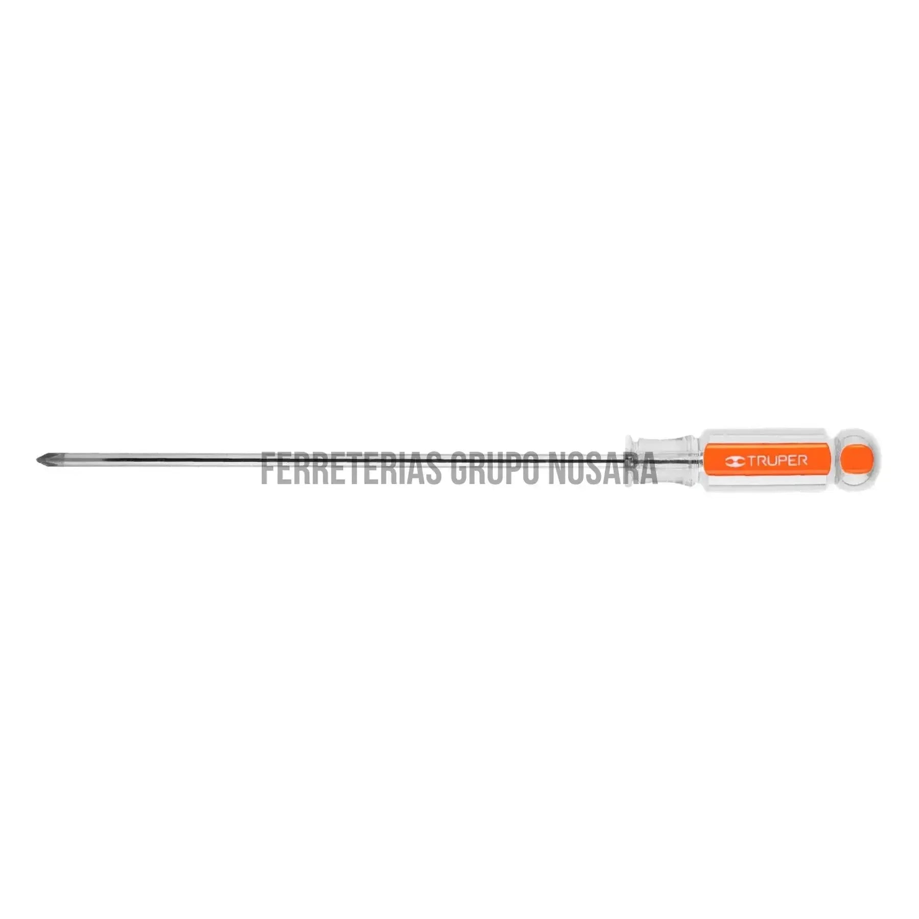 Desarmador de cruz 3/16" x 8" mango de acetato, Truper / 14068-
