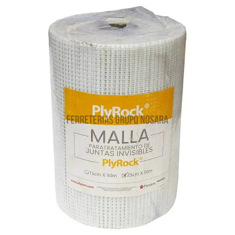 Cinta malla junta rigída plycem 25cm x 45m-