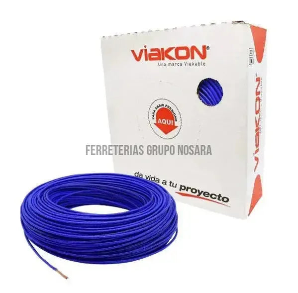 VIAKON CABLE X MTR #4 AZUL-