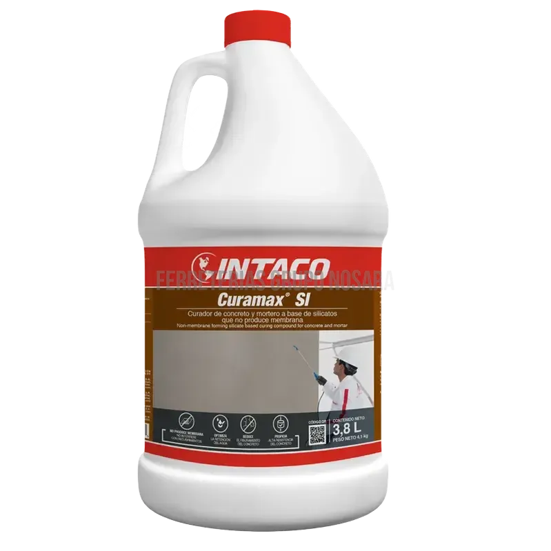 Aditivo curador para concreto Curamax SI no produce membrana galon (3.78 litros) Intaco-