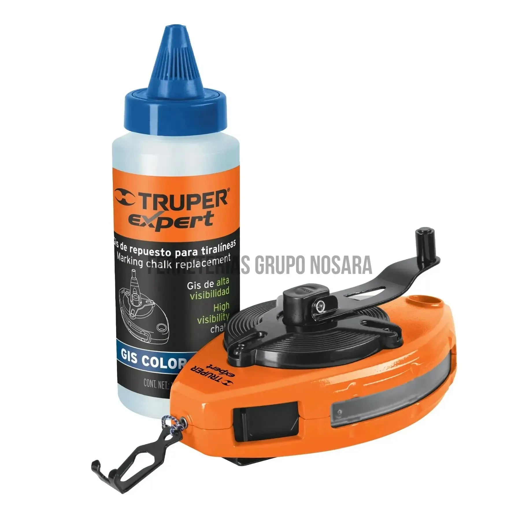 Tiralíneas 30 m (100 ft) metálico uso rudo, Truper Expert / 18579-