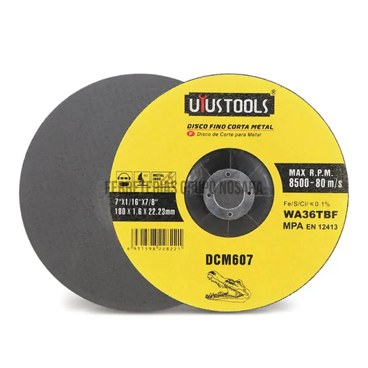 DISCO CORTE METAL 7″ x 1,6mm UYUSTOOLS-