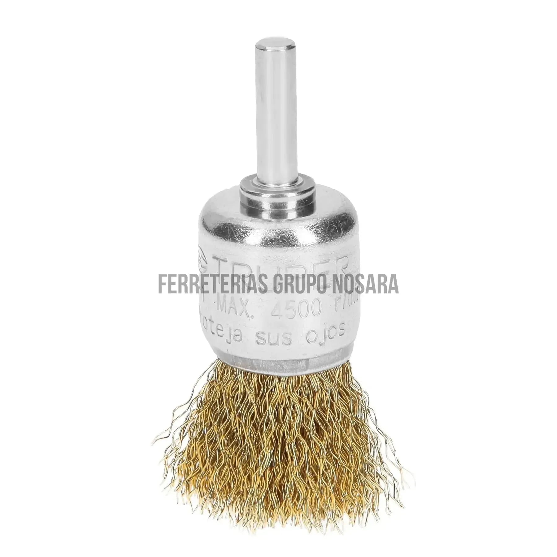 Carda de copa 1" alambre grueso para taladro, Truper / 11595-