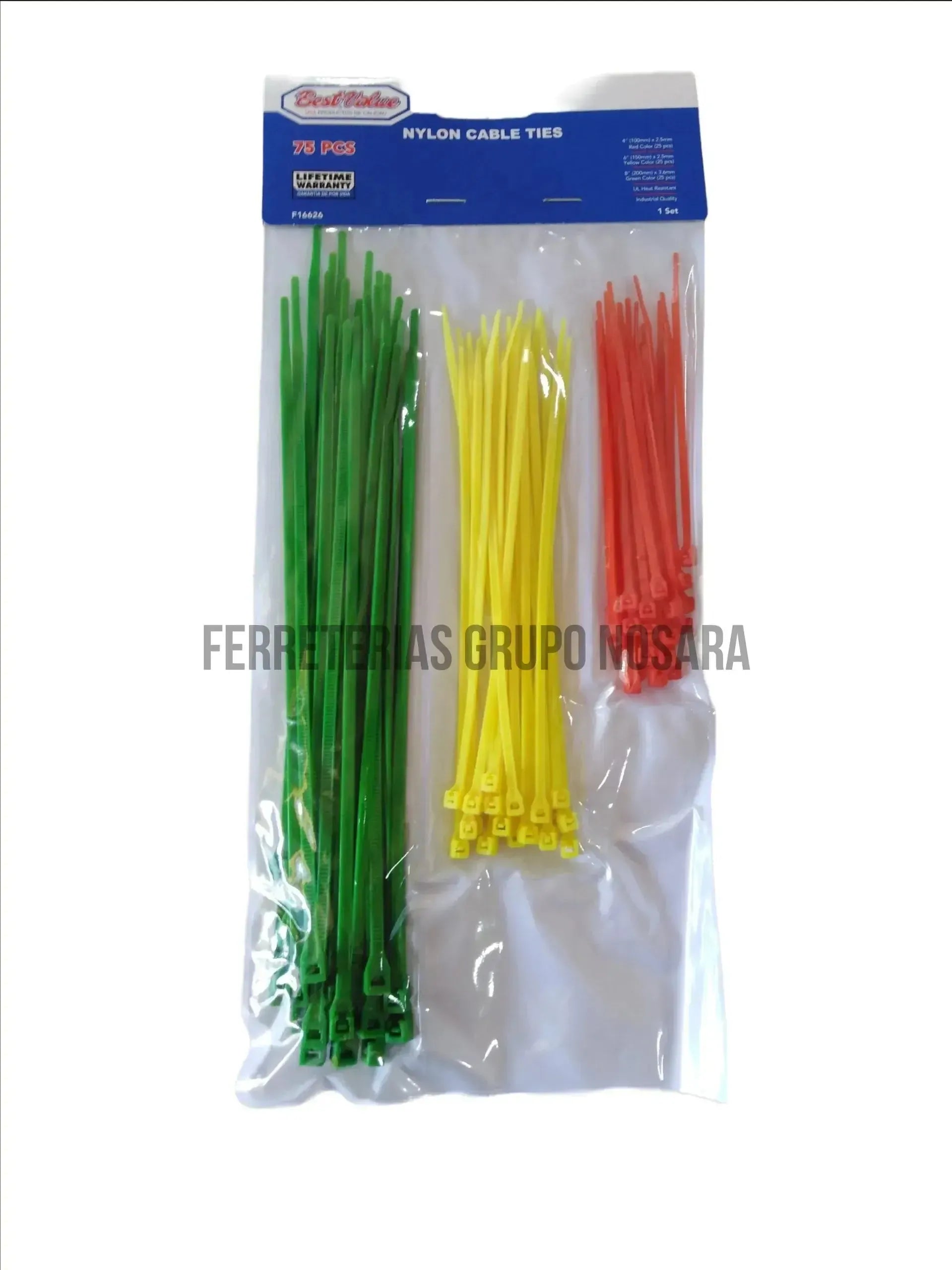 BEST VALUE AMARRA PLASTICA COLORES F16626-