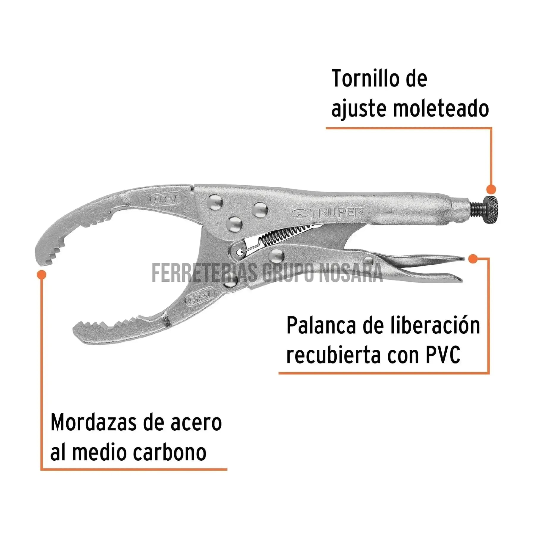 PINZA DE PRESION 9 PARA FILTROS DE ACEITE TRUPER / 17446-