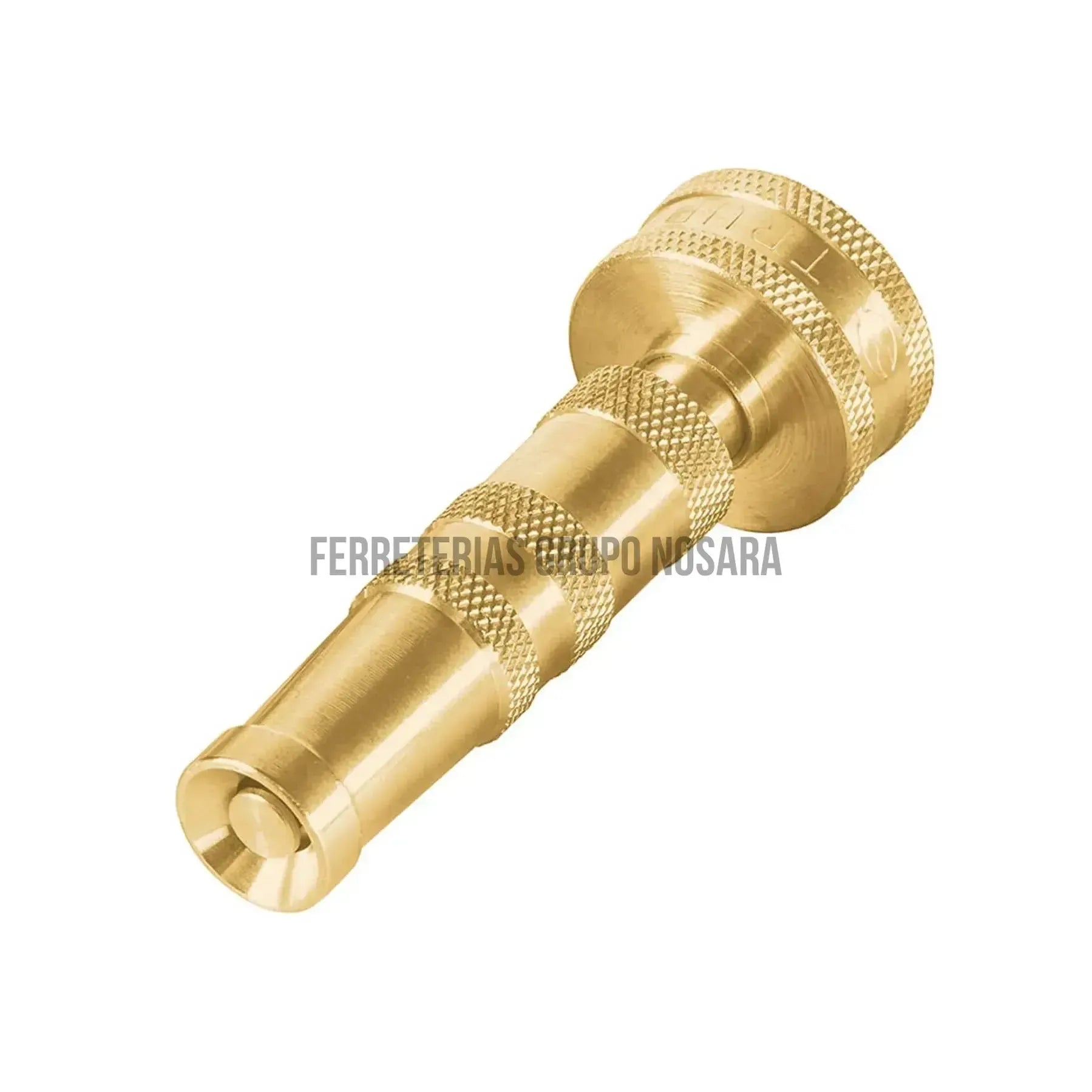 Chiflón 3-1/2" de latón maquinado para manguera, Truper / 13133-