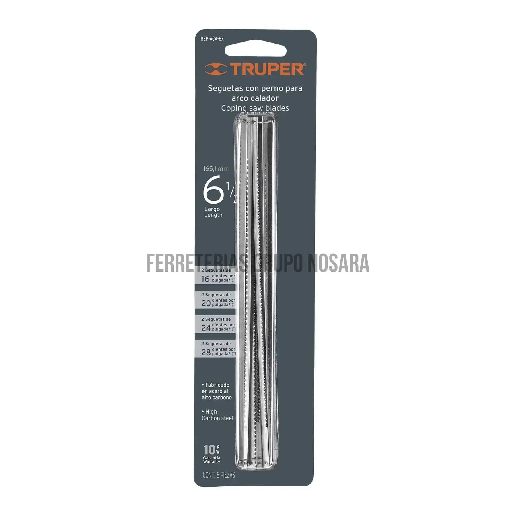 TRUPER JGO SIERRA CALADORA 8PCS 10229-