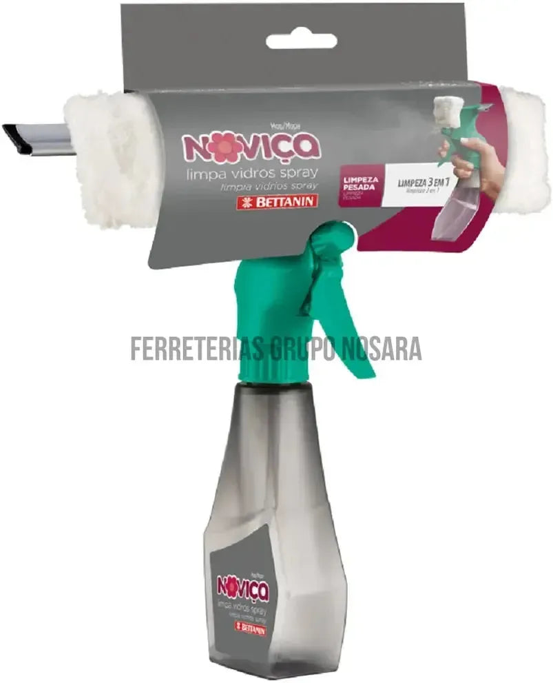 Atomizador limpia vidrios con spray plastico Novica-