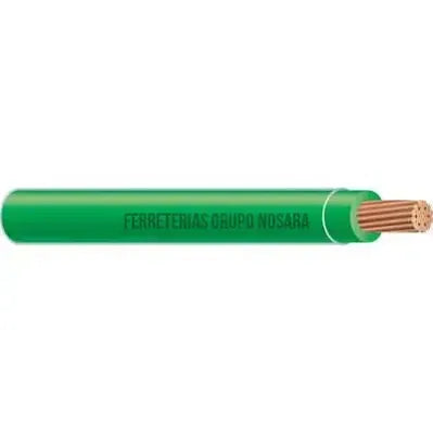 Conducen Cable THHN #10 verde metro-
