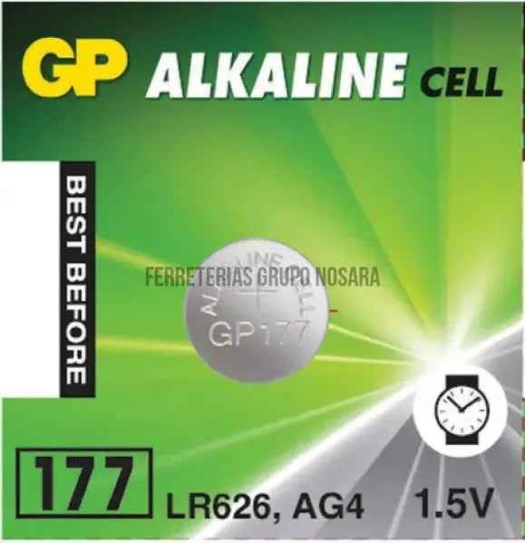 BATERIA ALCALINA LR626/377 10 UNDS GPPBA177F004 GP-024881-4891199026690
