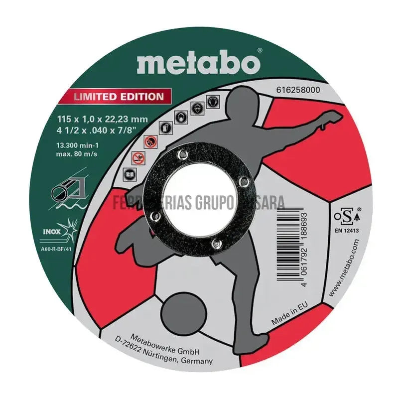 METABO DISCO METAL 4 1/2 INOX 616258-