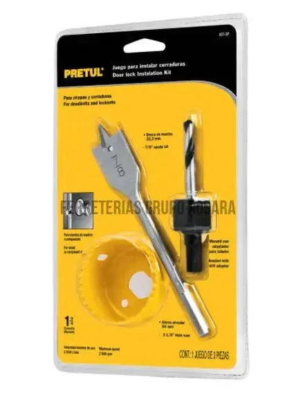 SET BROCA SIERRA P/MADERA PRETUL #KIT-3P #23549 (33184247)-