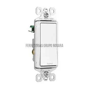 Interruptor sencillo 15A 220V blanco Radiant Legrand / TM870W-