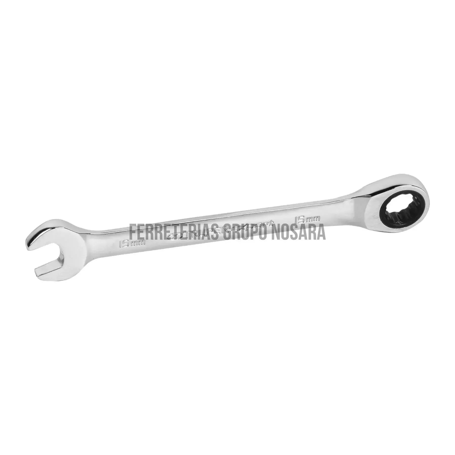 Llave combinada con matraca 15 mm x 194 mm largo, Expert / 15747-