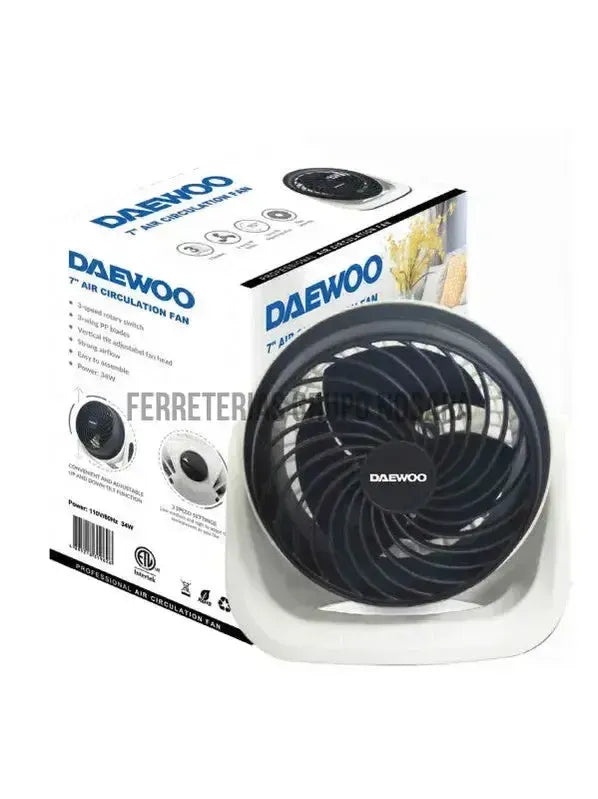 ABANICO DE MESA DAEWOO DE-MF1446B 7" MINI JUMBO-