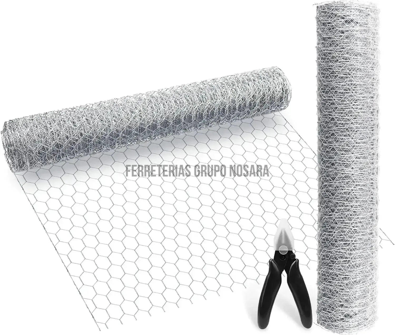 MALLA HEXAGON BLEND METAL CARRARA 30X30-