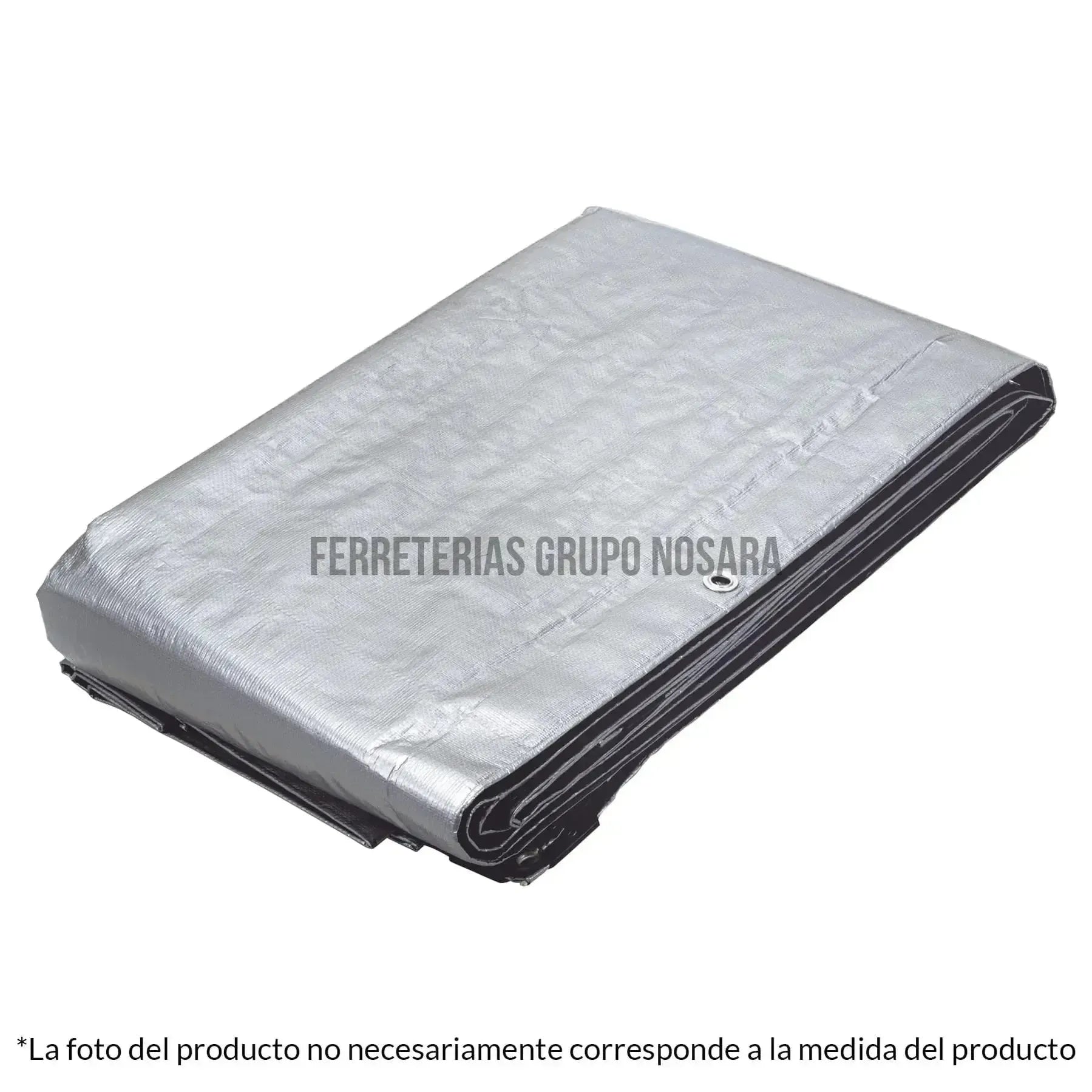 Lona gris reforzada 6 x 12 m, Truper / 15367-