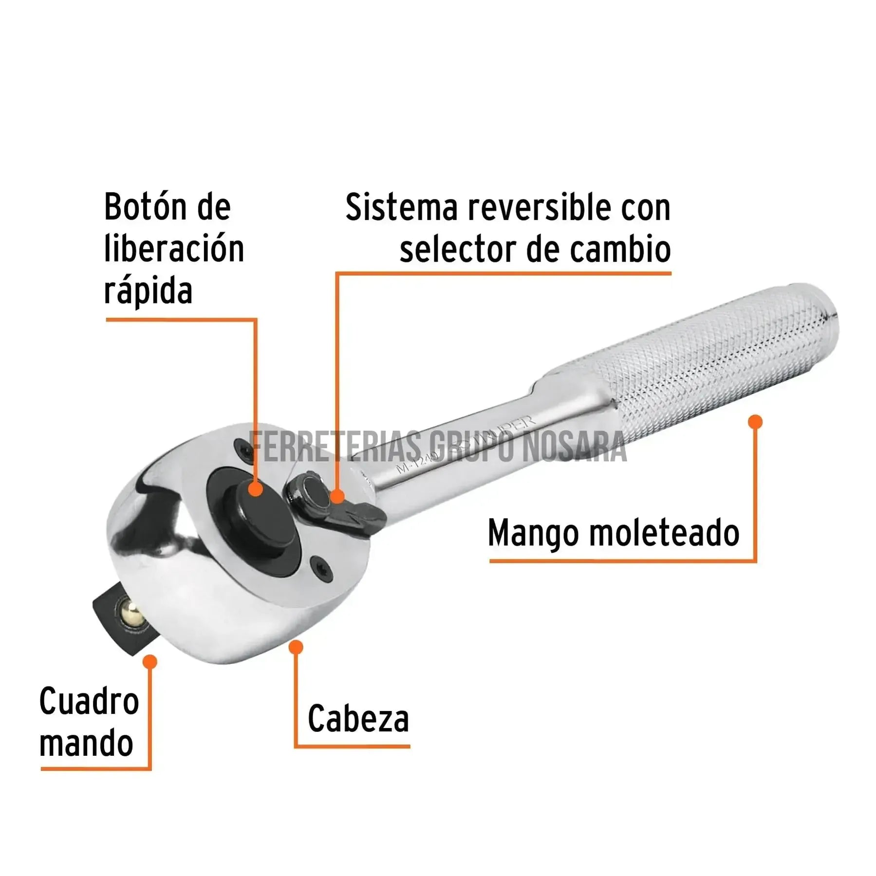 TRUPER RATCH 1/2 C/PERA 13410-