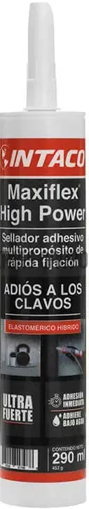 Adhesivo adios a los clavos Maxiflex High Power 290 mL Intaco (blanco)-