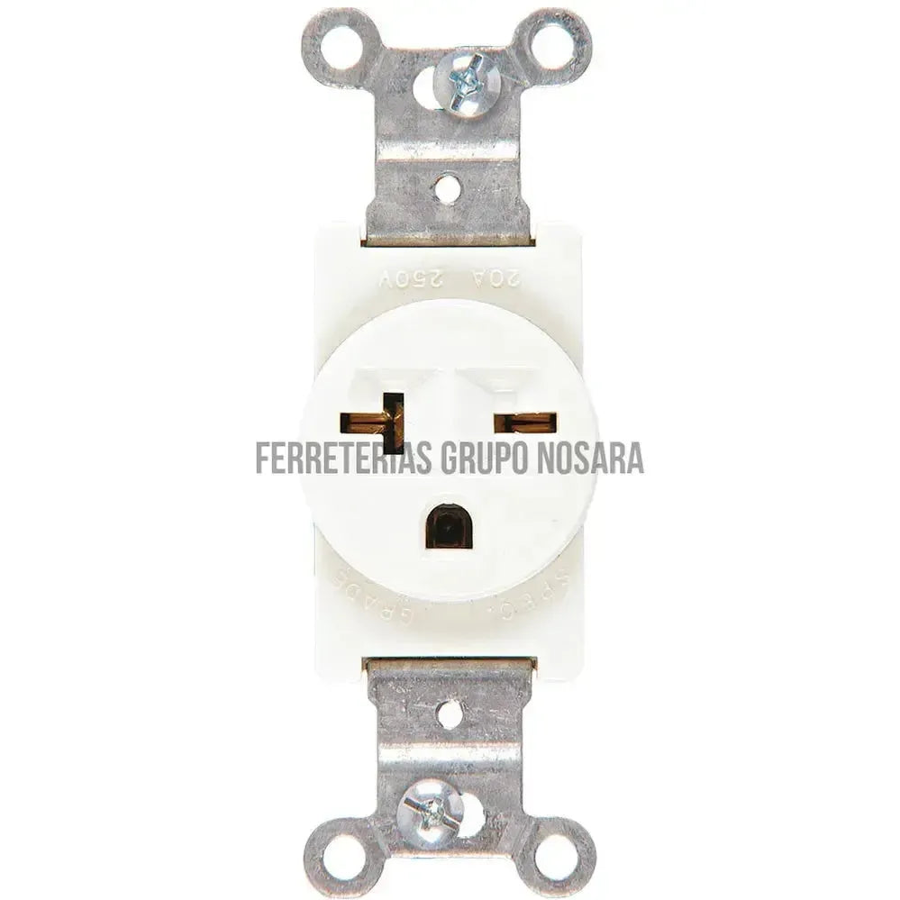 TOMA SENCILLO POLAR EMPOTRAR 20 AMP 250V / 1876W EAGLE-