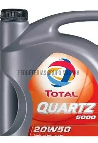 Aceite Total Quartz 5000 Sae 20w50 Garrafa 5 Litros / 18916-