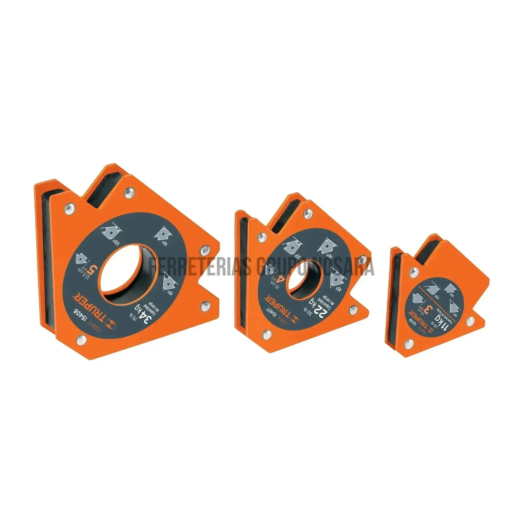 Escuadras magnéticas 4"/ 15407-