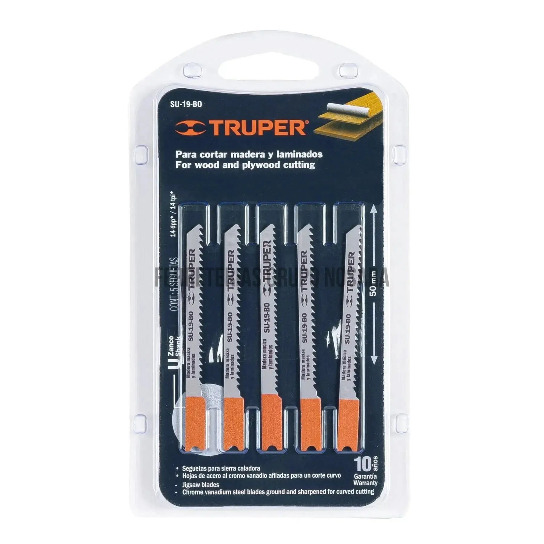 TRUPER HOJA CALADORA P/MADERA 5PZS 18134-