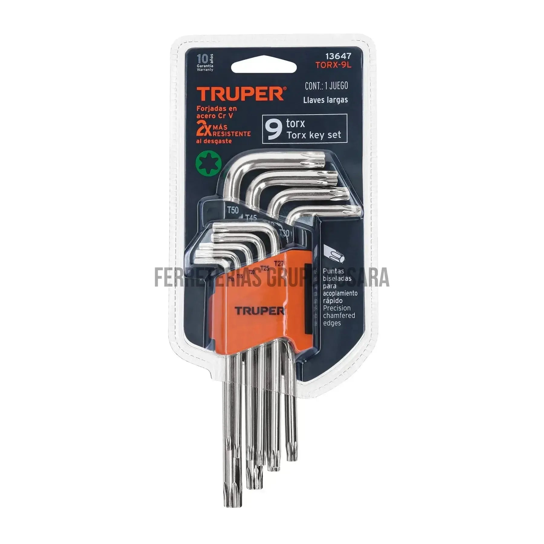 TRUPER JGO LLAVES ALLEN TORX 9PZ 13647-