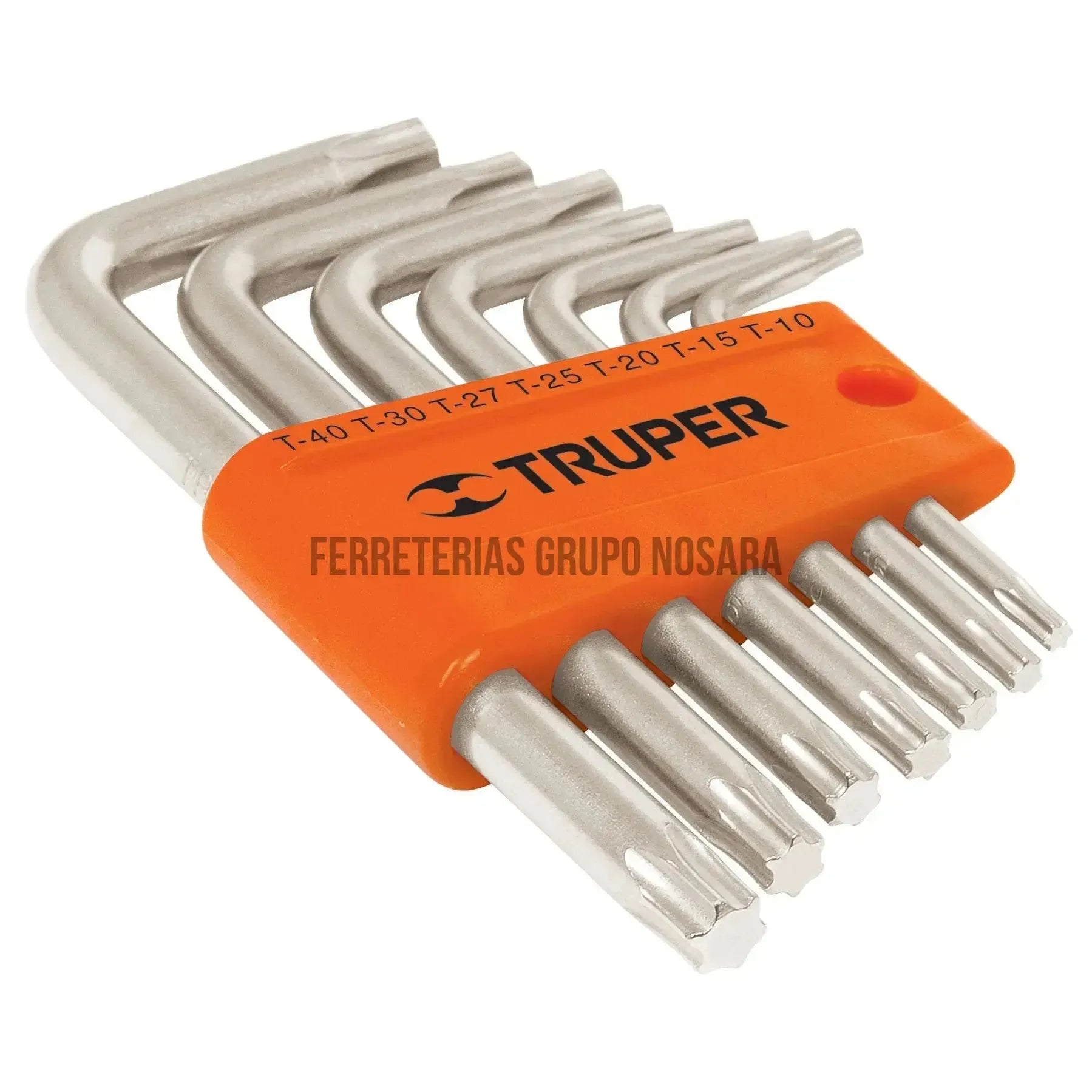 Juego de 7 llaves torx con organizador, Truper / 15552-