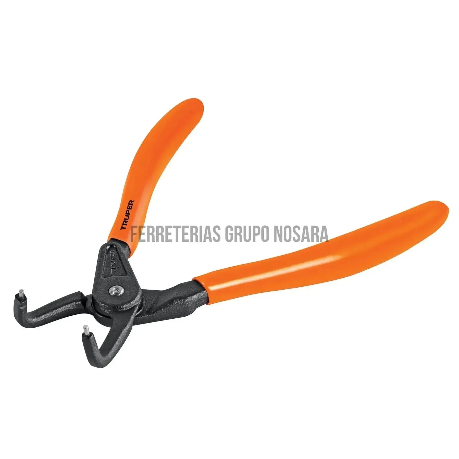 Pinza punta a 90° 6-3/4' para cerrar anillos, mango de PVC / 17362-