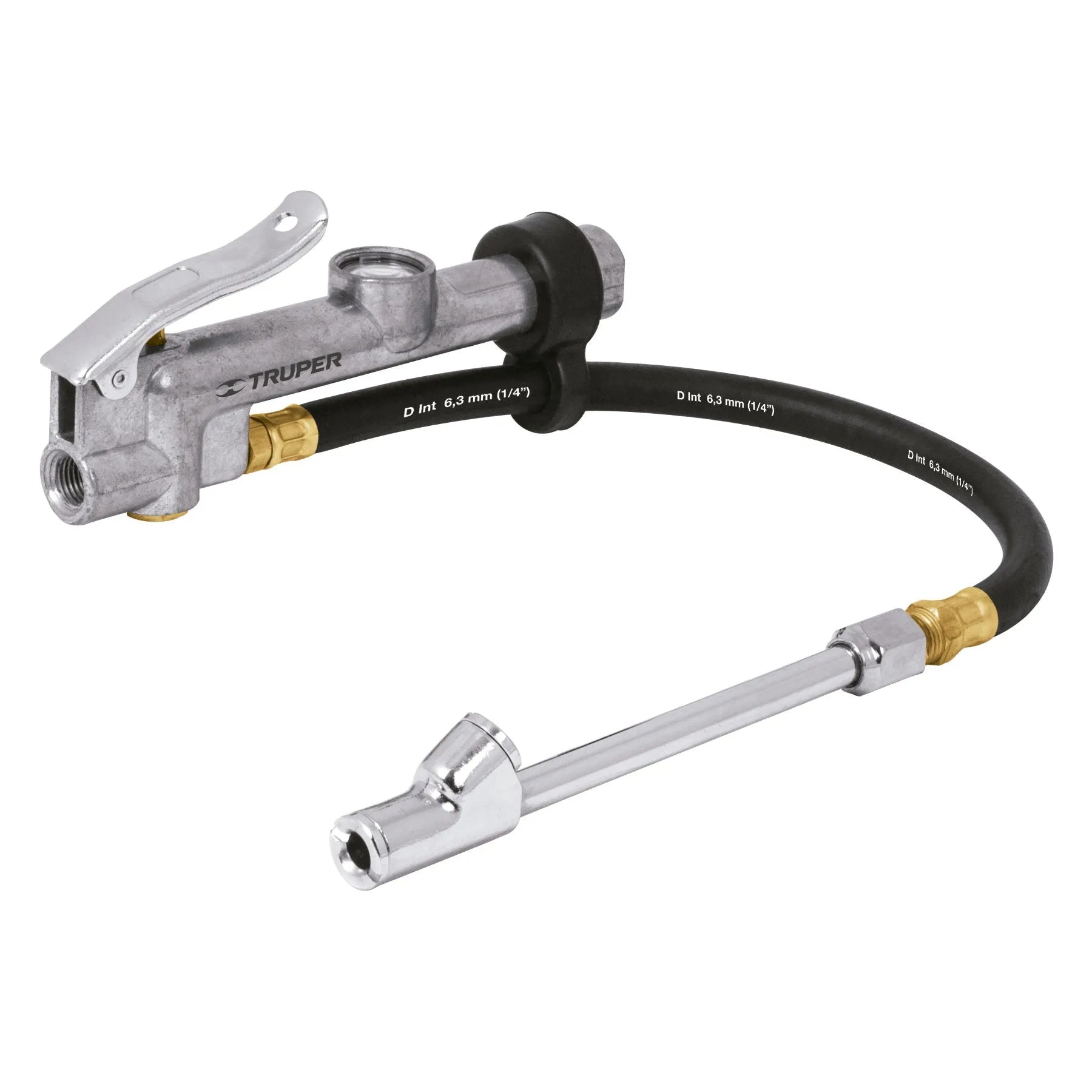 Inflador calibrador de cabeza doble, profesional, 1/4 NPT / 19028