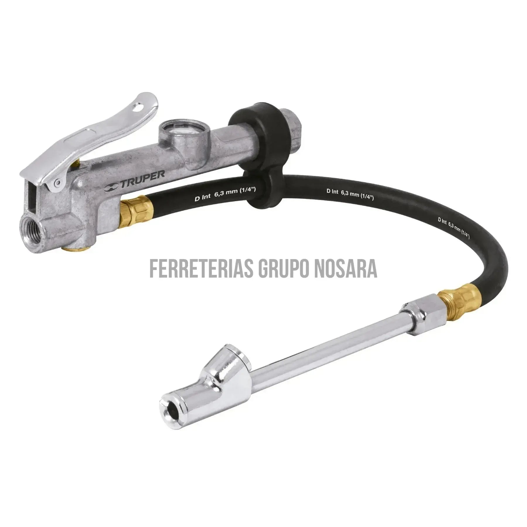 Inflador calibrador de cabeza doble, profesional, 1/4 NPT / 19028-