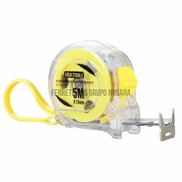 Cinta medidora transparente, 5m x 19mm, uyustools-