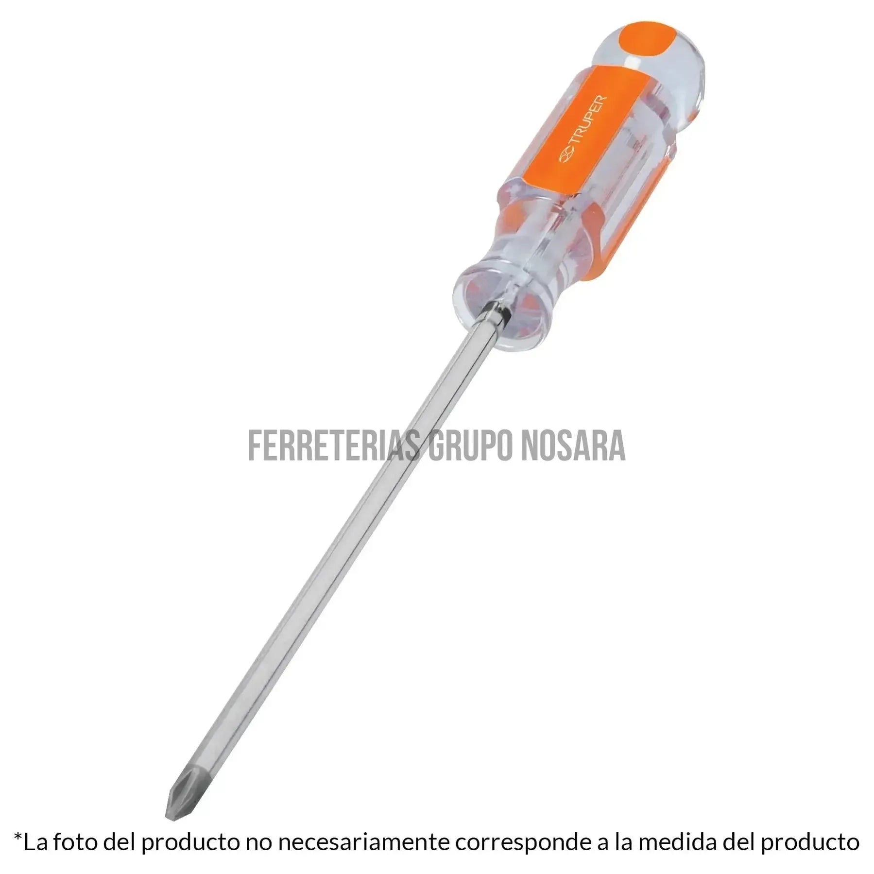 Desarmador de cruz 3/16' x 3' mango de acetato, Truper / 14062-