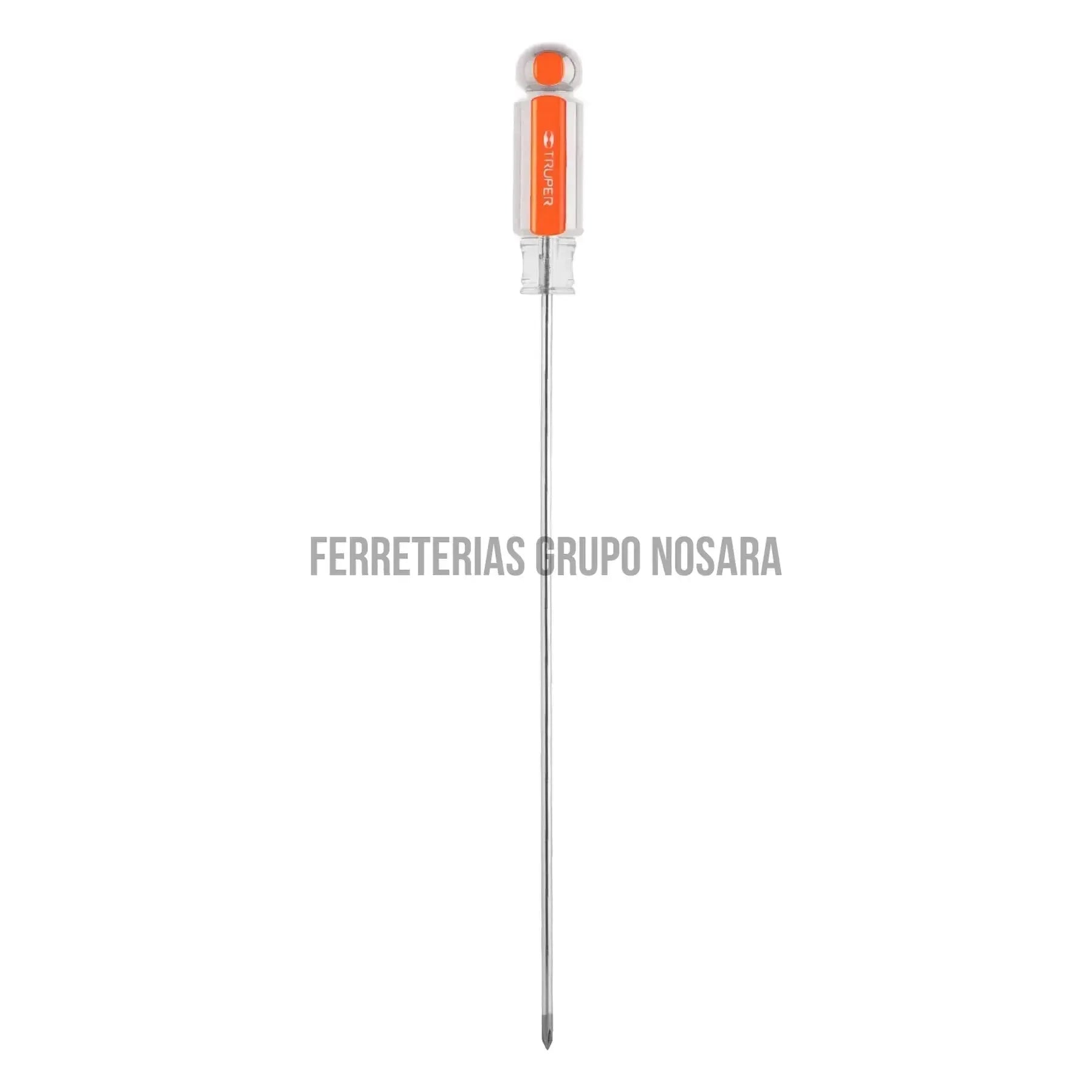 Desarmador de cruz 1/8' x 8' mango de acetato, Truper / 14059-