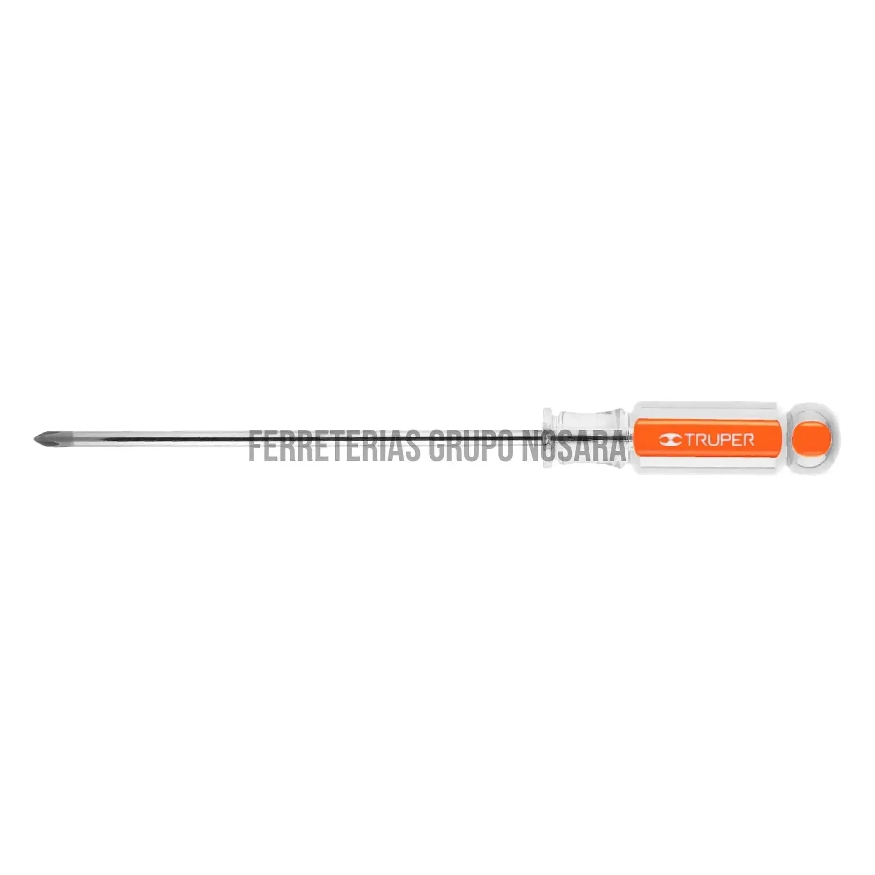 Desarmador de cruz 3/16" x 6" mango de acetato, Truper / 14065-