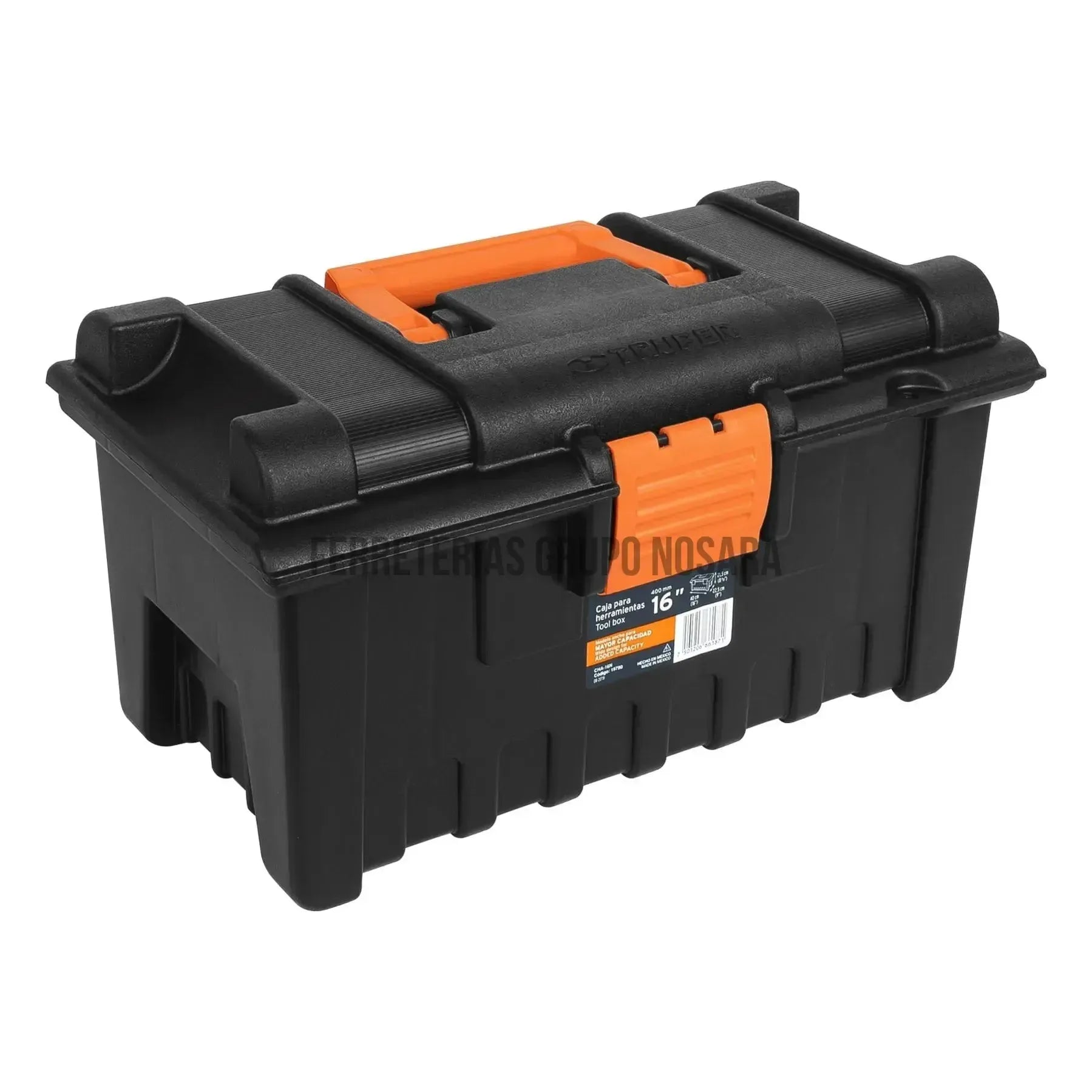 Caja para herramienta de 16" sin compartimentos, Truper / 19790-