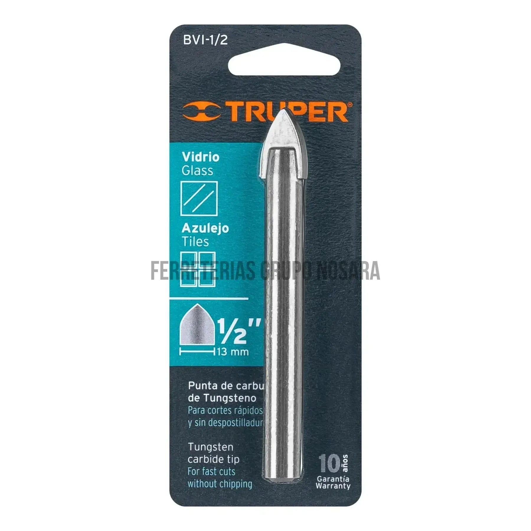 Broca para vidrio y azulejo de 1/2 TRUPER / 11705-
