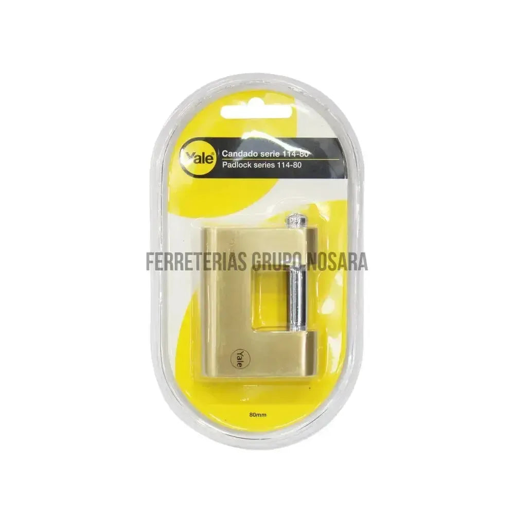 YALE CANDADO P/CORTINA Y114-80MM-