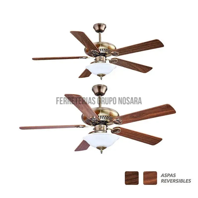 VENTILADOR RCA #RLV22 ISABELLA P/TECHO ASPA REVERSIBLE 52-