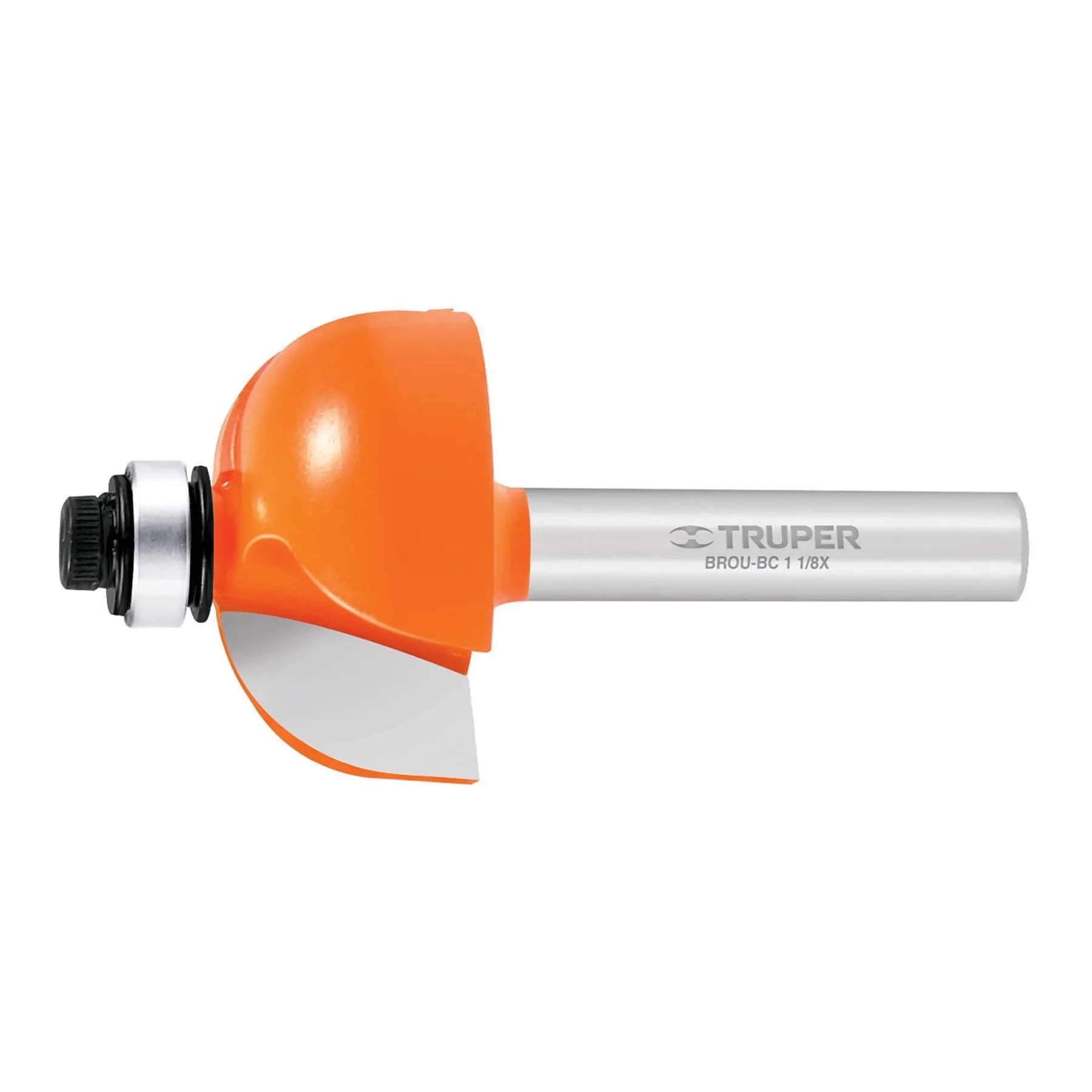 Broca para router, bocel cuarto, 1-1/8" con balero, Truper / 11485